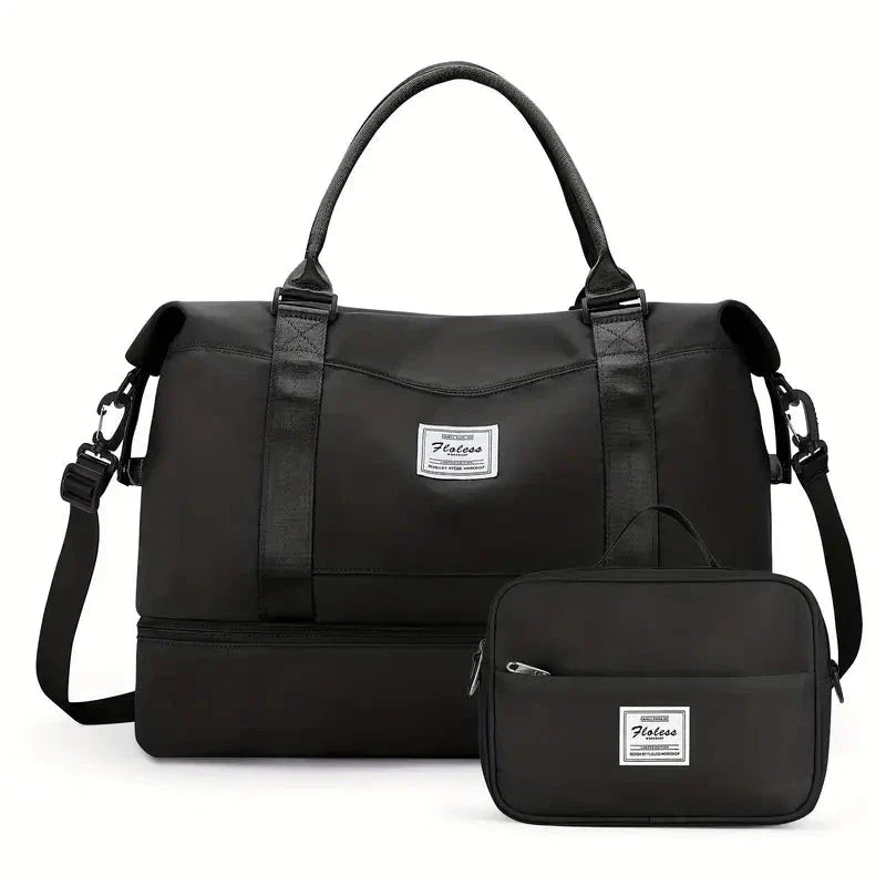 Bolsa-Mala Impermeável com Bolsos Multifuncionais - Elegância Urbana + BRINDE Loja Online Preto